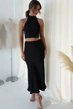 Pamela Satin Top | Black*Casual Discount