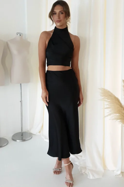 Pamela Satin Top | Black*Casual Discount