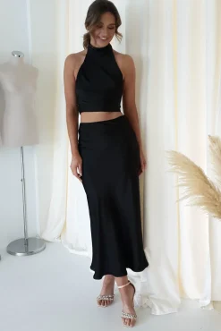 Pamela Satin Top | Black*Casual Discount