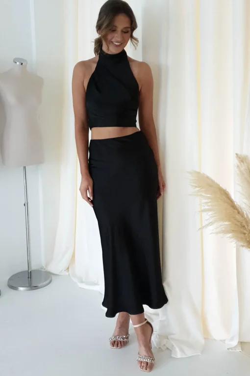 Pamela Satin Top | Black*Casual Discount