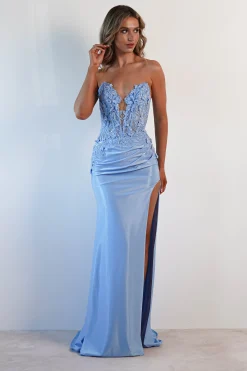Perla Embellished Gown | Light Blue*Cinderella Best
