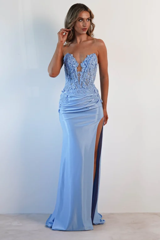 Perla Embellished Gown | Light Blue*Cinderella Best