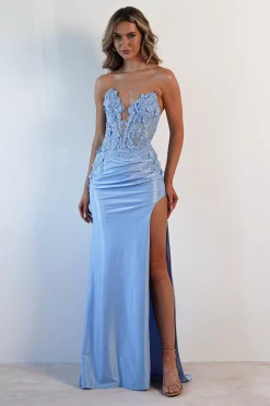 Perla Embellished Gown | Light Blue*Cinderella Best