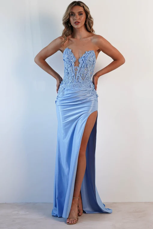 Perla Embellished Gown | Light Blue*Cinderella Best