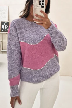 Rosalind Sequin Detail Jumper | Lilac/Pink*Casual Online