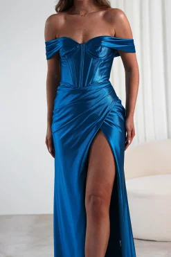 Serena Off The Shoulder Gown | Peacock*Cinderella Fashion