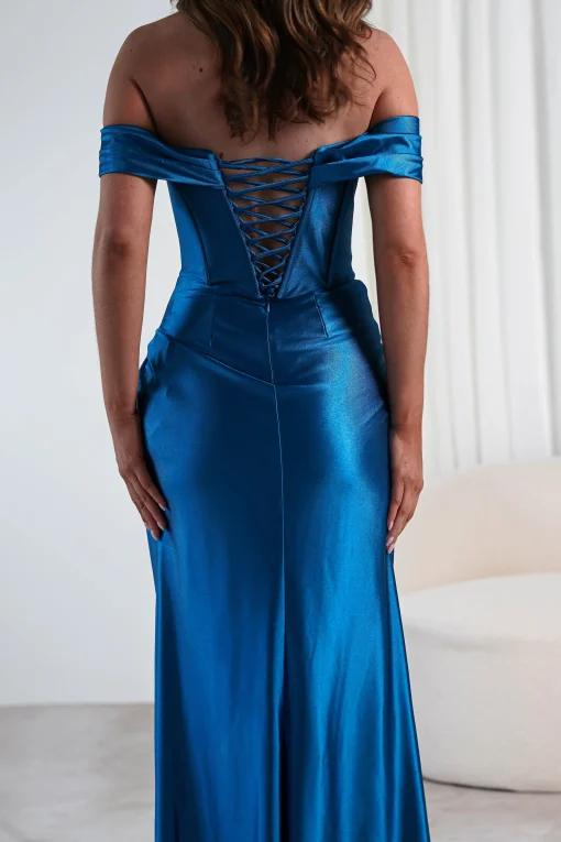 Serena Off The Shoulder Gown | Peacock*Cinderella Fashion