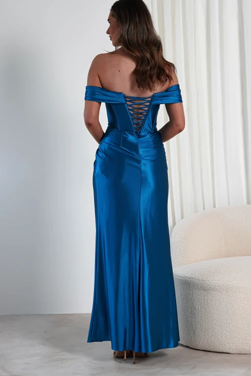 Serena Off The Shoulder Gown | Peacock*Cinderella Fashion