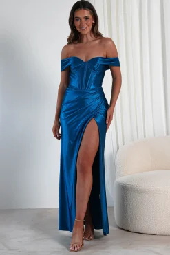 Serena Off The Shoulder Gown | Peacock*Cinderella Fashion