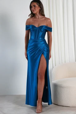 Serena Off The Shoulder Gown | Peacock*Cinderella Fashion