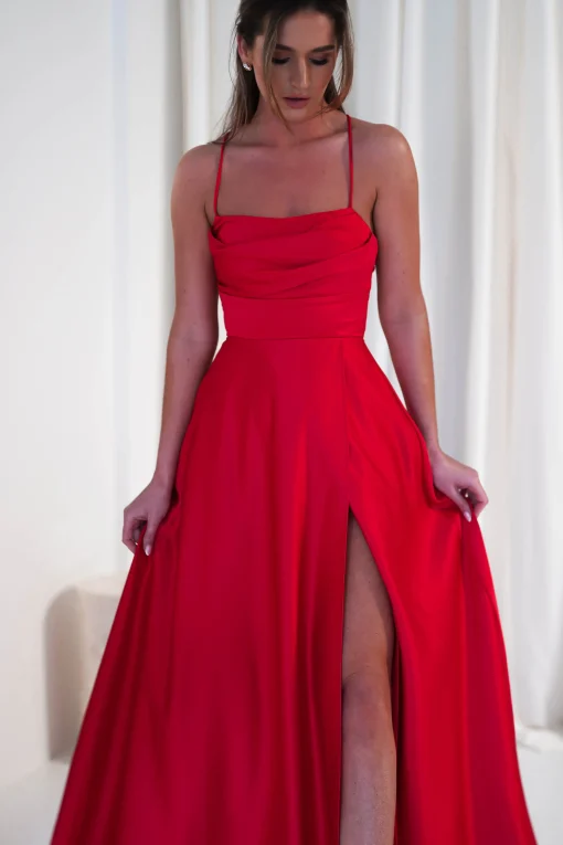 Shantal Satin Gown | Red*Maniju Online