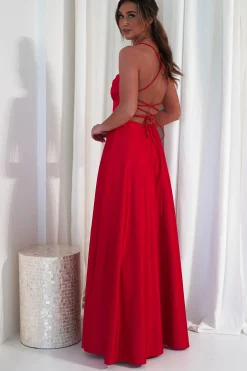 Shantal Satin Gown | Red*Maniju Online