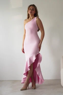 Tabitha Textured Bodycon Midaxi Dress | Pink*KAARLO Discount