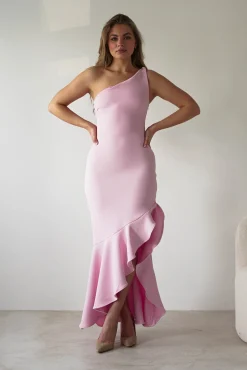 Tabitha Textured Bodycon Midaxi Dress | Pink*KAARLO Discount