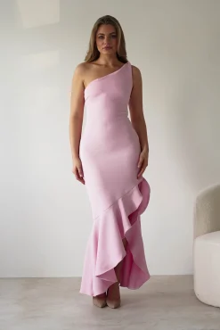 Tabitha Textured Bodycon Midaxi Dress | Pink*KAARLO Discount