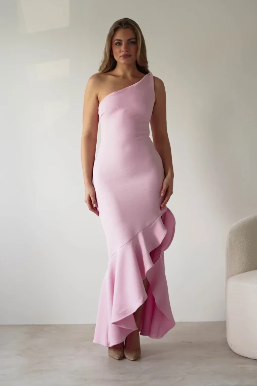 Tabitha Textured Bodycon Midaxi Dress | Pink*KAARLO Discount