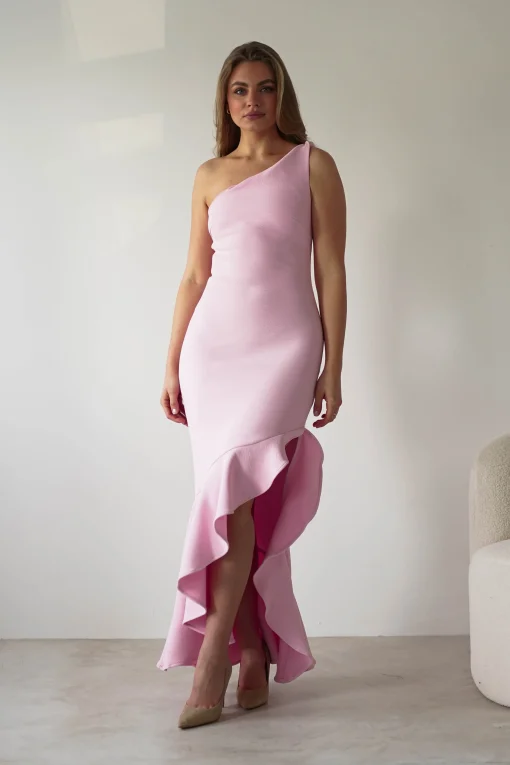 Tabitha Textured Bodycon Midaxi Dress | Pink*KAARLO Discount