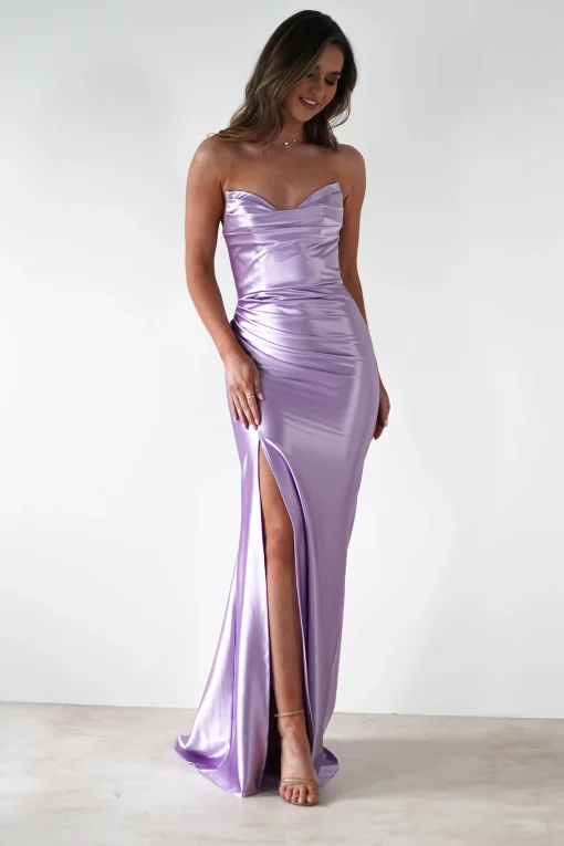 Venice Strapless Bodycon Gown | Lilac*Cinderella Sale
