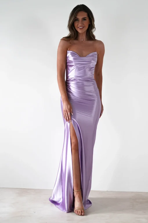 Venice Strapless Bodycon Gown | Lilac*Cinderella Sale