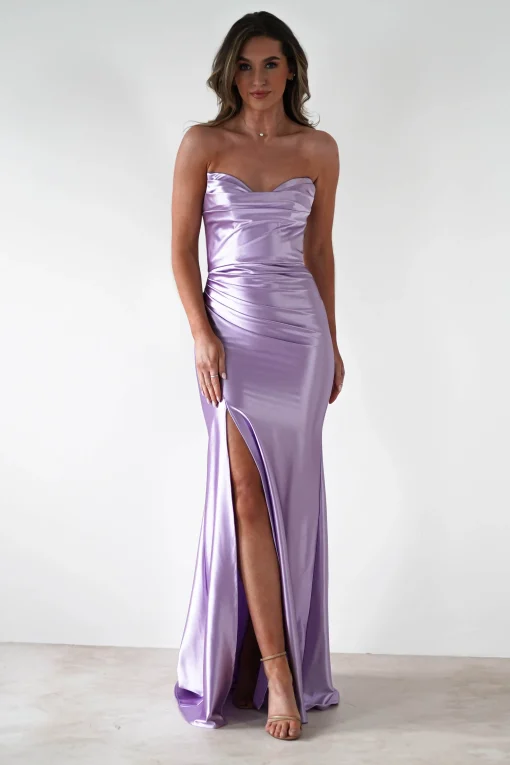 Venice Strapless Bodycon Gown | Lilac*Cinderella Sale