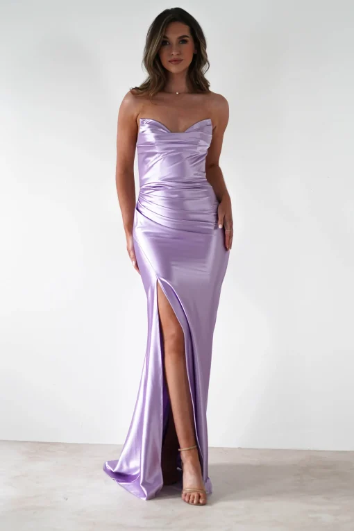 Venice Strapless Bodycon Gown | Lilac*Cinderella Sale